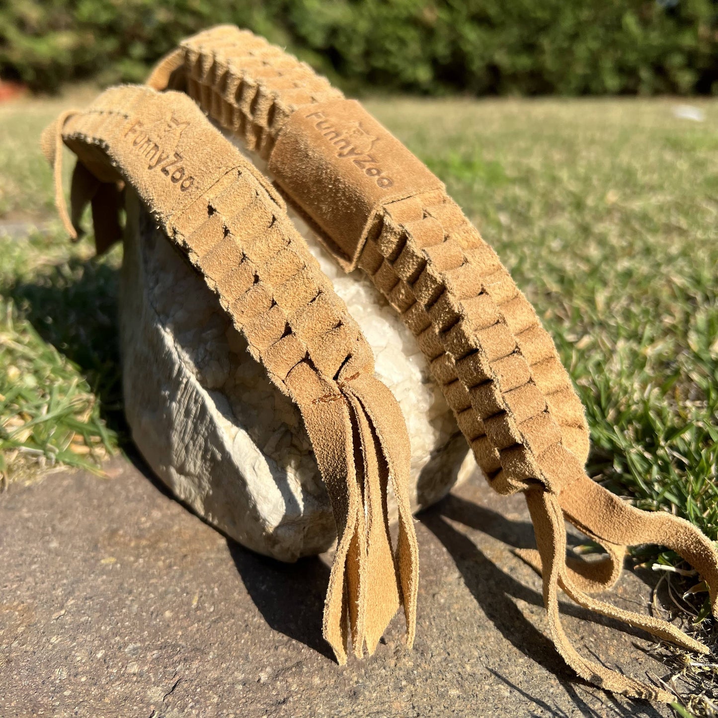 TRECCIA IN CAMOSCIO Gioco naturale per cani