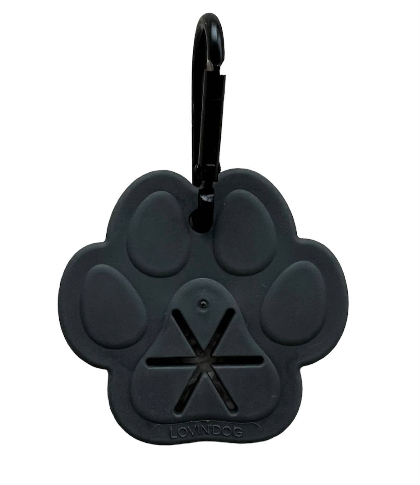 Porta sacchetti per cacca per cani Paw Dark