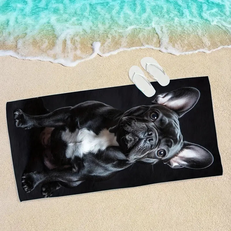 Asciugamano da spiaggia BULLDOG FRANCESE