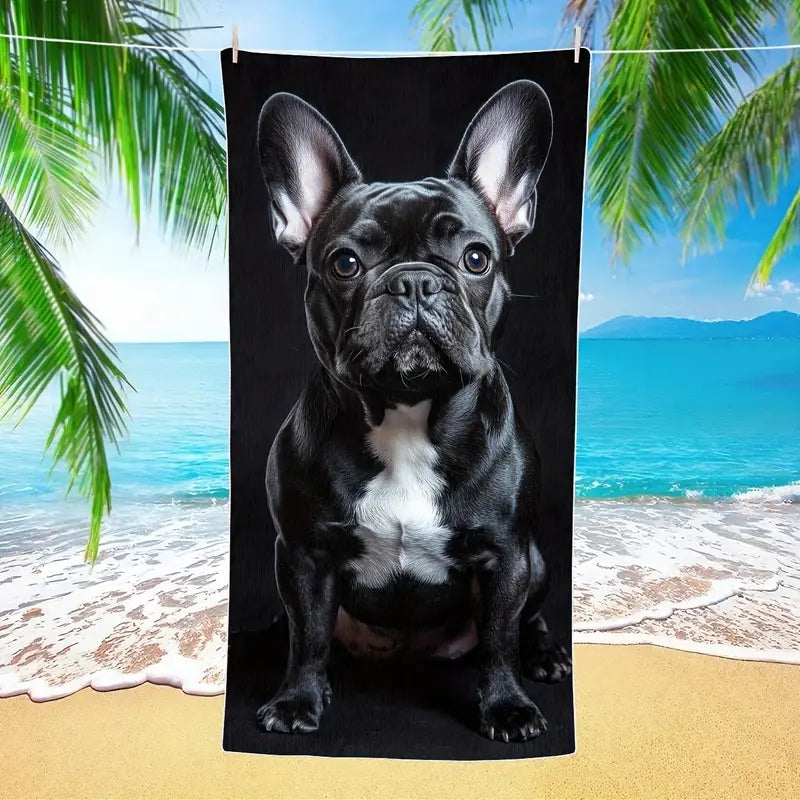 Asciugamano da spiaggia BULLDOG FRANCESE