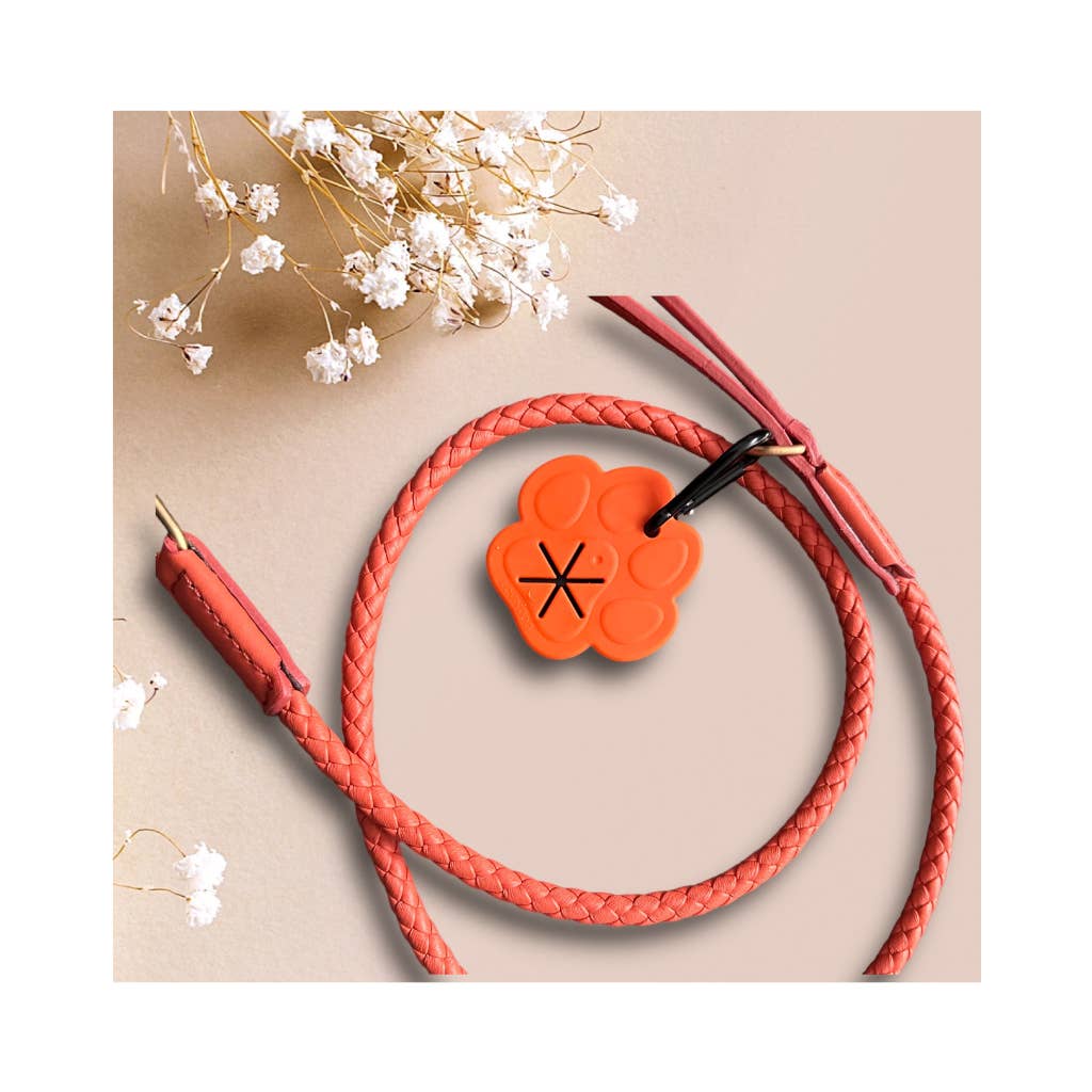 Porta sacchetti per la cacca del cane Paw Orange