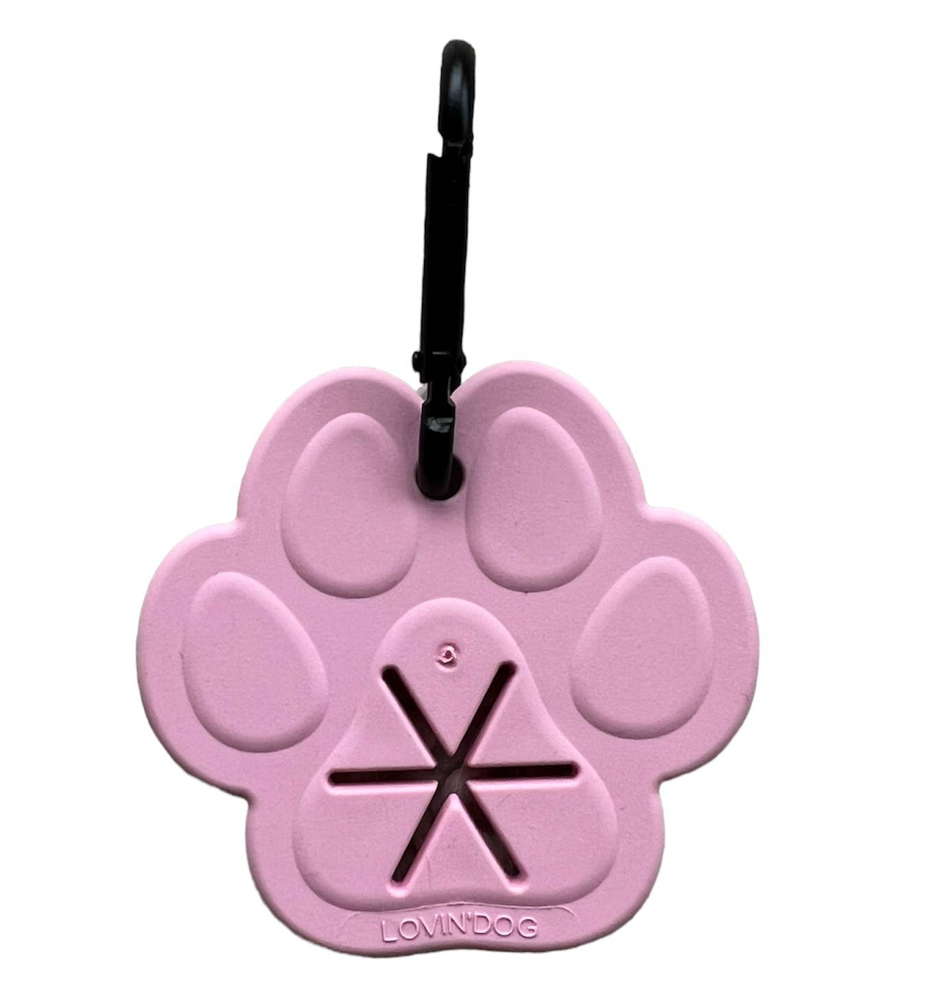 Porta sacchetti per la cacca del cane Paw Pink-Berry