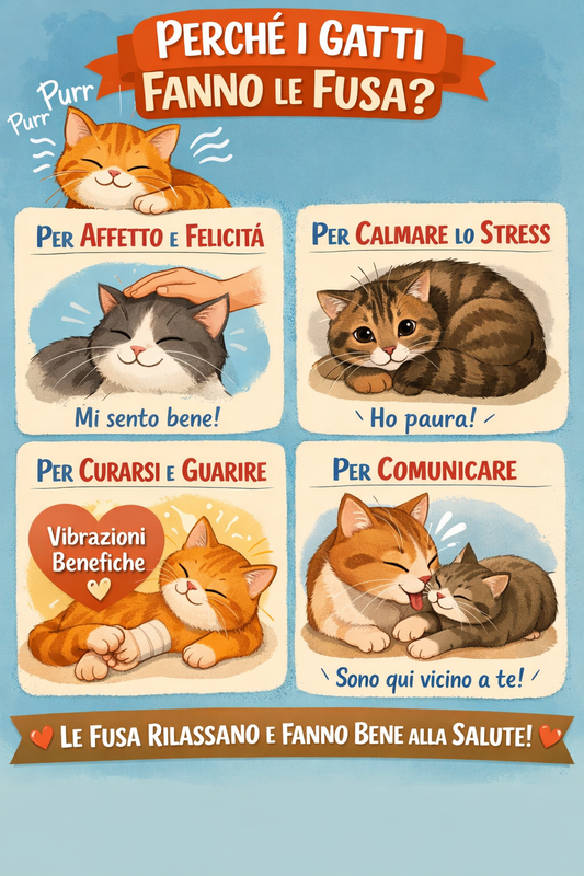 PERCHÉ I GATTI FANNO LE FUSA
