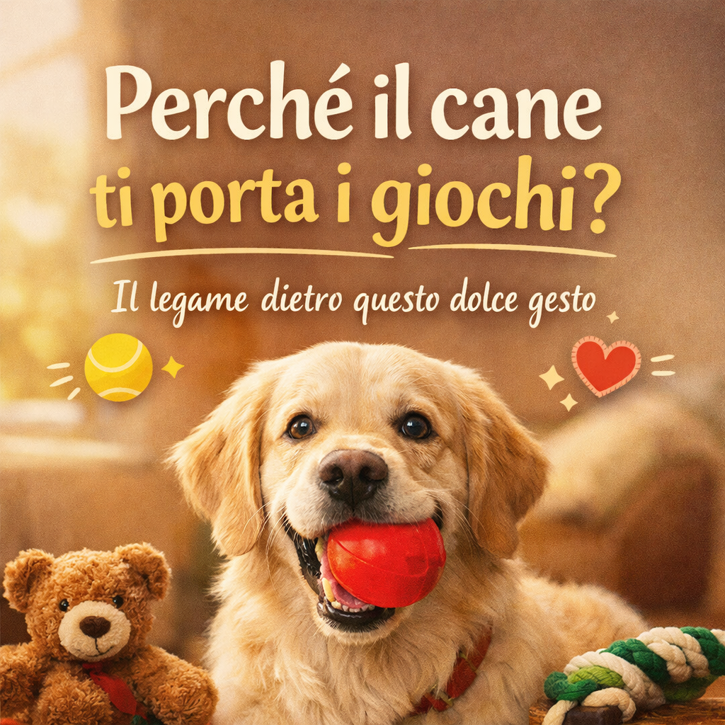 Perché il cane ti porta i giochi?