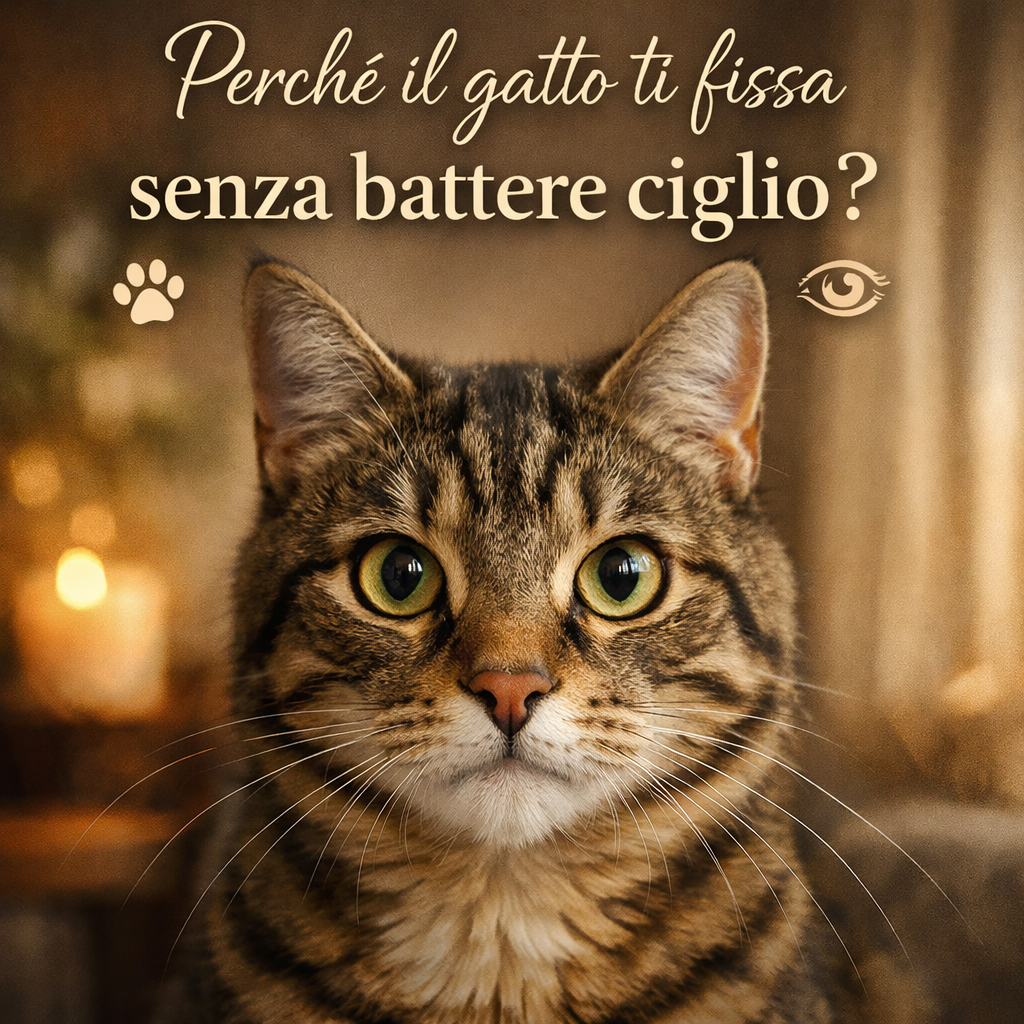 Perché il gatto ti fissa senza battere ciglio?