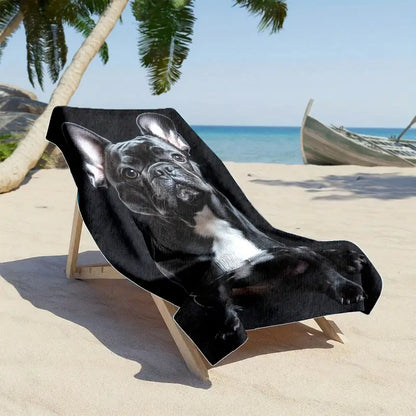 Asciugamano da spiaggia BULLDOG FRANCESE