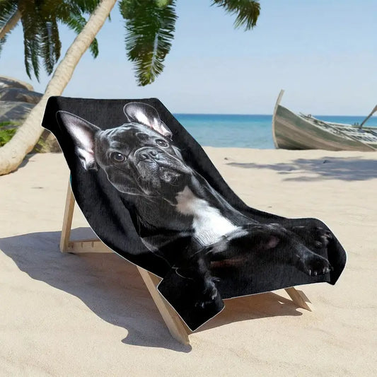 Asciugamano da spiaggia BULLDOG FRANCESE